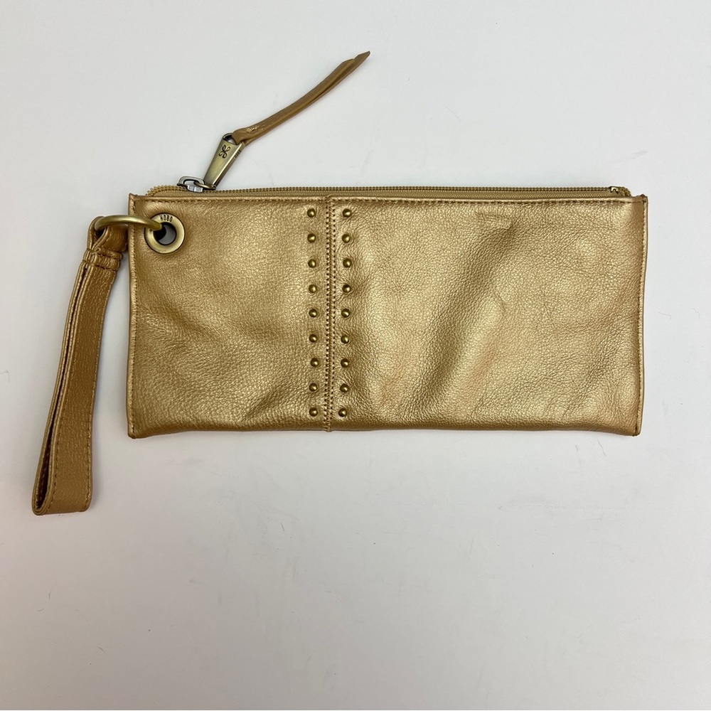 Hobo Vida Gold Leather Wristlet